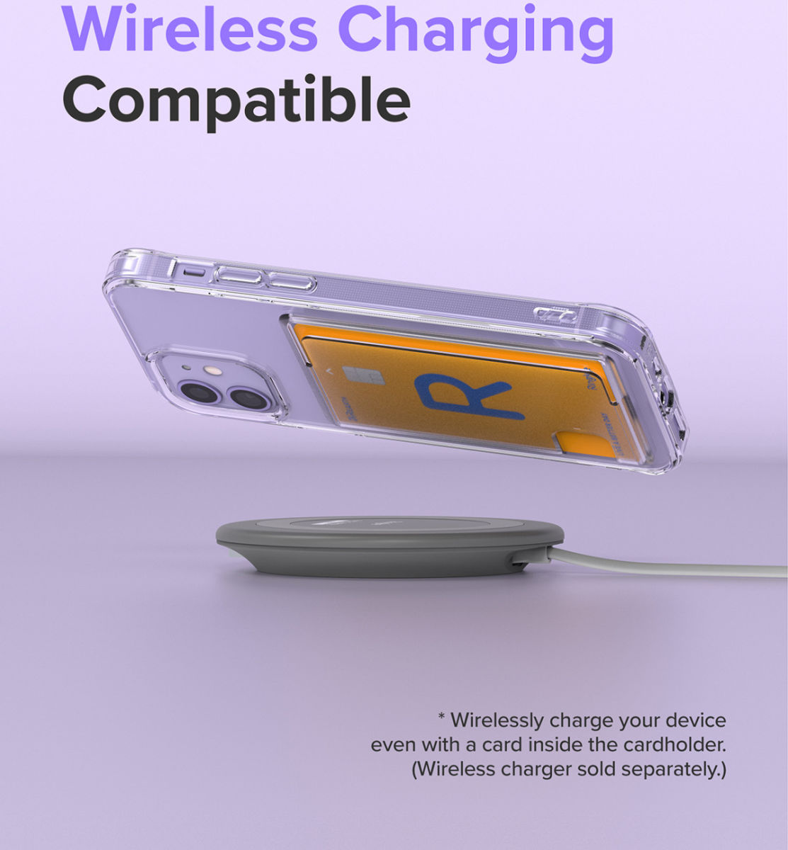 Ringke Fusion Card iPhone 12 / 12 Pro Hoesje Kaarthouder Transparant afbeelding 9
