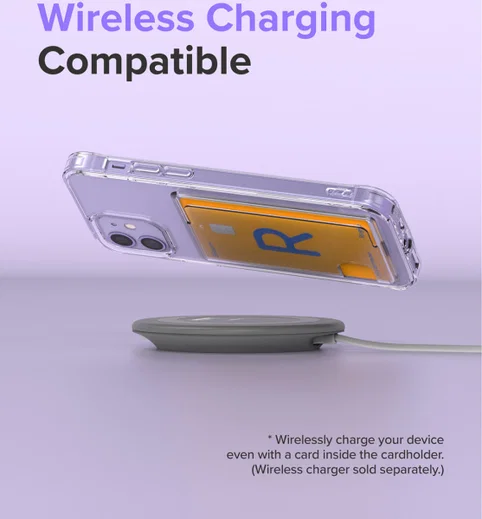 Ringke Fusion Card iPhone 12 / 12 Pro Hoesje Kaarthouder Transparant afbeelding 9