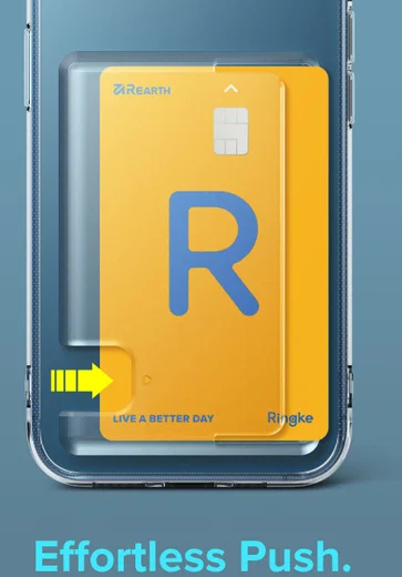 Ringke Fusion Card Apple iPhone 13 Hoesje met Kaarthouder Transparant afbeelding 10