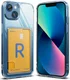 Ringke Fusion Card Apple iPhone 13 Hoesje met Kaarthouder Transparant afbeelding 4
