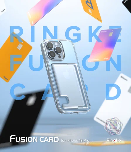 Ringke Fusion Card Apple iPhone 13 Pro Hoesje Kaarthouder Transparant afbeelding 15