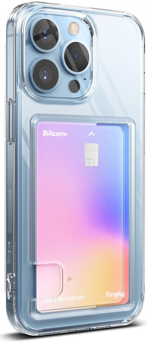 Ringke Fusion Card Apple iPhone 13 Pro Hoesje Kaarthouder Transparant afbeelding 1