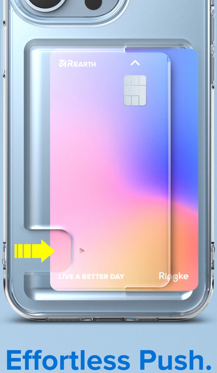 Ringke Fusion Card Apple iPhone 13 Pro Hoesje Kaarthouder Transparant afbeelding 10