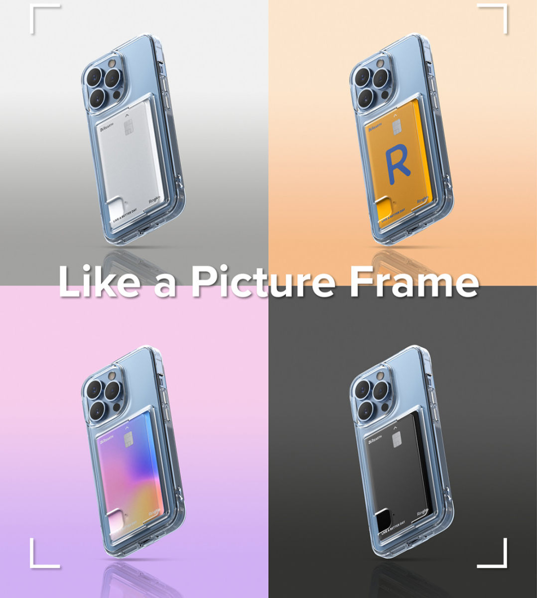 Ringke Fusion Card Apple iPhone 13 Pro Hoesje Kaarthouder Transparant afbeelding 18