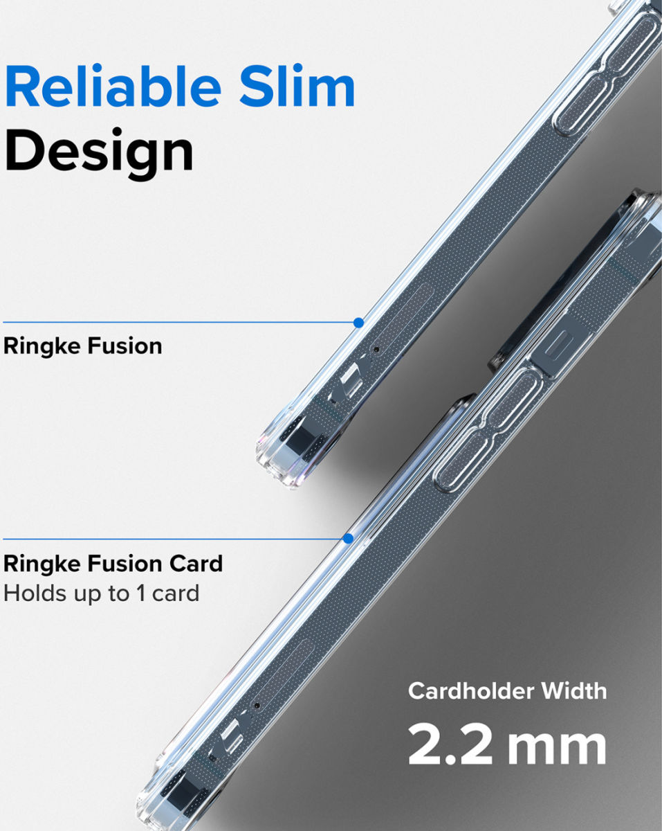 Ringke Fusion Card Apple iPhone 13 Pro Hoesje Kaarthouder Transparant afbeelding 8