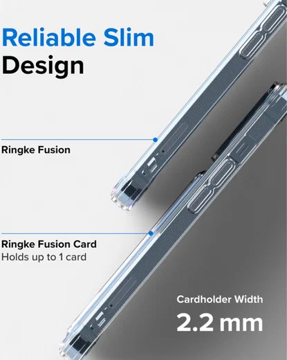 Ringke Fusion Card Apple iPhone 13 Pro Hoesje Kaarthouder Transparant afbeelding 8