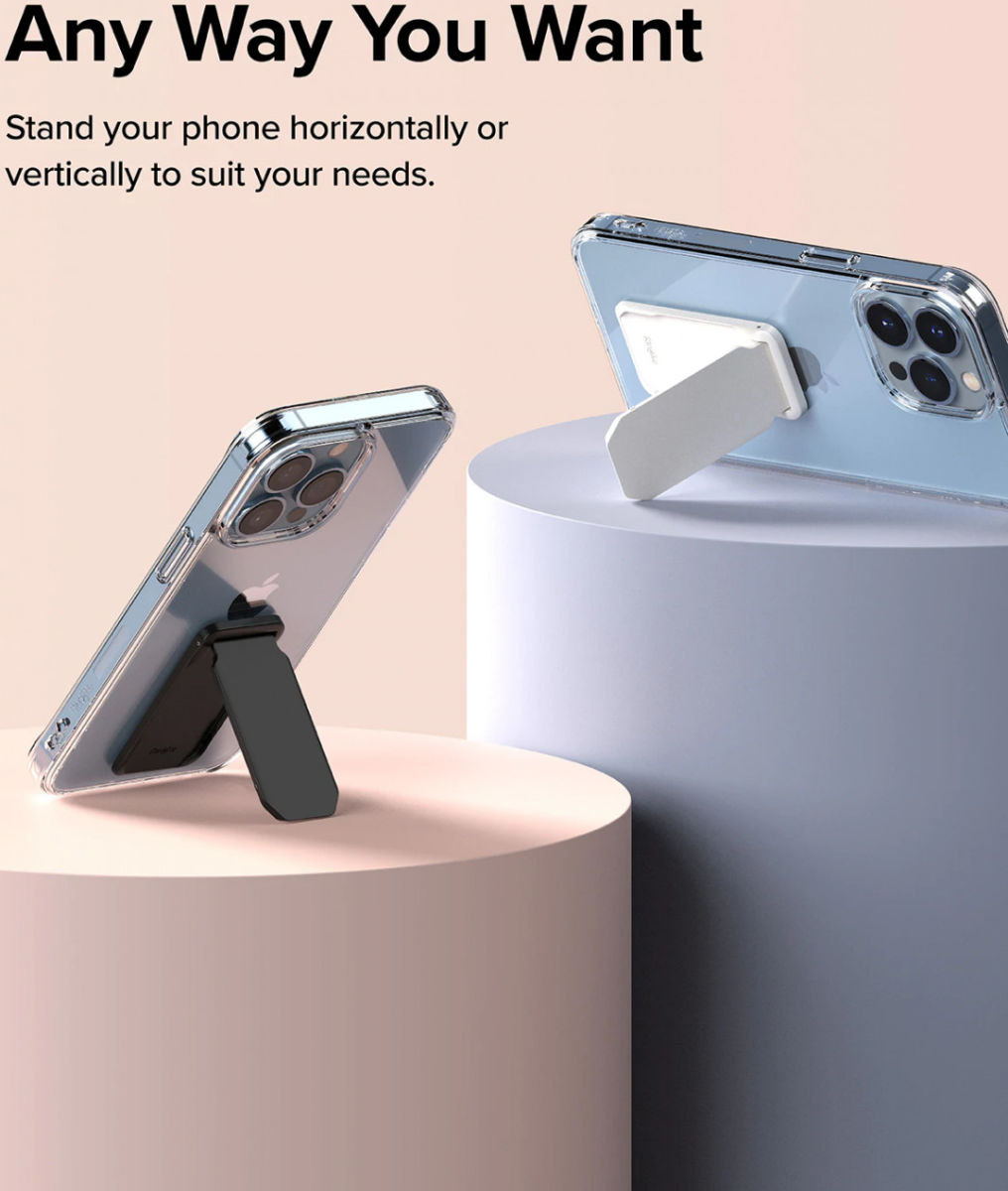 Ringke Kickstand voor Telefoonhoesjes Universele Standaard Zwart afbeelding 4