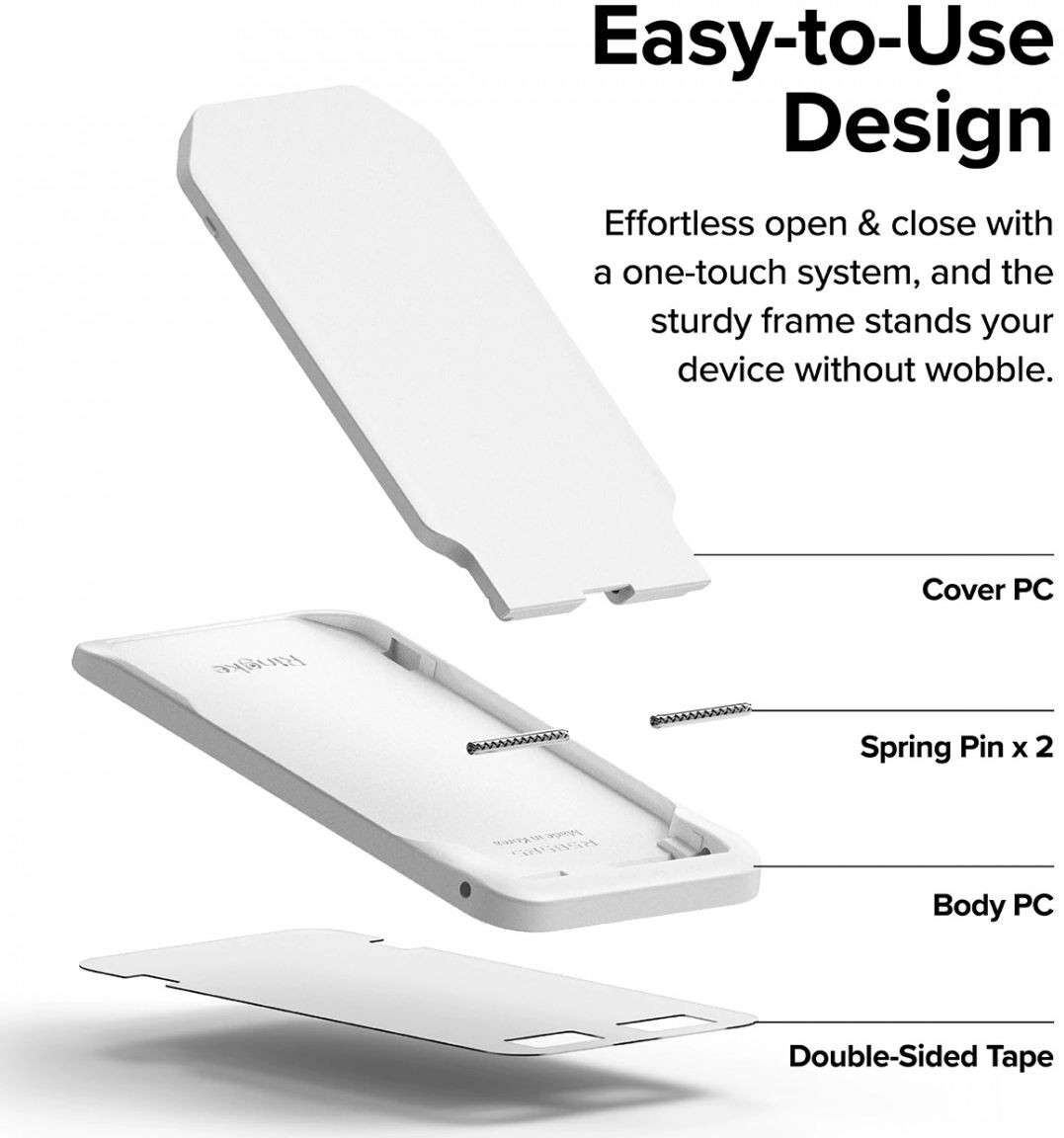 Ringke Kickstand voor Telefoonhoesjes Universele Standaard Zwart afbeelding 6