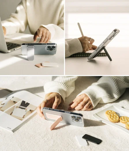 Ringke Kickstand voor Telefoonhoesjes Universele Standaard Zwart afbeelding 8