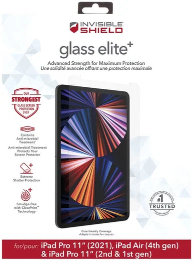 InvisibleShield Glass Elite+ iPad Pro 11 / Air 10.9 Screen Protector afbeelding 1