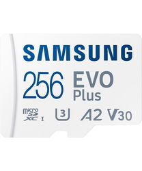Samsung EVO Plus MicroSDXC Geheugenkaart 130MB/s met Adapter 256GB Wit afbeelding