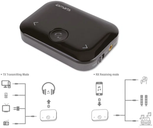 4Smarts Bluetooth Audio Adapter B10 Transmitter / Receiver 3.5mm Aux afbeelding 2