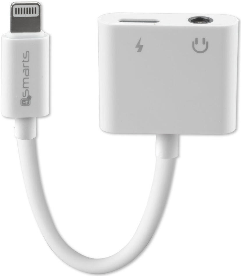 4smarts Apple Lighting Splitter naar Apple Lightning en 3.5mm Jack Aux afbeelding 1