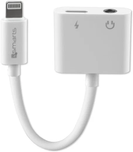 4smarts Apple Lighting Splitter naar Apple Lightning en 3.5mm Jack Aux afbeelding 1