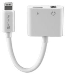 4smarts Apple Lighting Splitter naar Apple Lightning en 3.5mm Jack Aux afbeelding