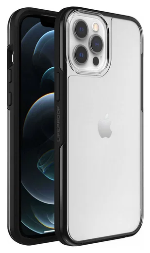 LifeProof See Apple iPhone 12 Pro Max Hoesje Transparant Zwart afbeelding 1