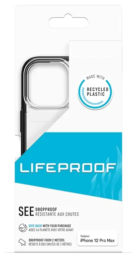LifeProof See Apple iPhone 12 Pro Max Hoesje Transparant Zwart afbeelding 7