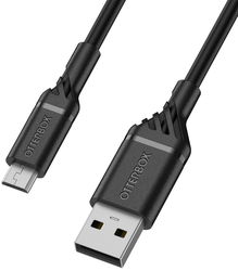Otterbox 3A USB-A naar Micro USB Kabel 2 Meter Zwart afbeelding