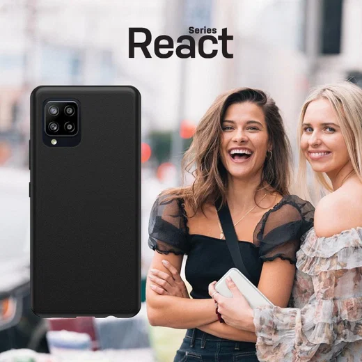 OtterBox React Samsung Galaxy A42 Hoesje Back Cover Transparant Zwart afbeelding 5