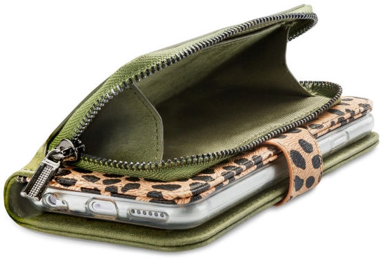 Mobilize Gelly Wallet Zipper Samsung Galaxy A53 Hoesje Olive Leopard afbeelding 5