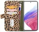 Mobilize Gelly Wallet Zipper Samsung Galaxy A53 Hoesje Olive Leopard afbeelding 4