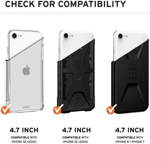 Urban Armor Gear Civilian iPhone SE (2020/2022) / 8 / 7 Hoesje Zwart afbeelding 10