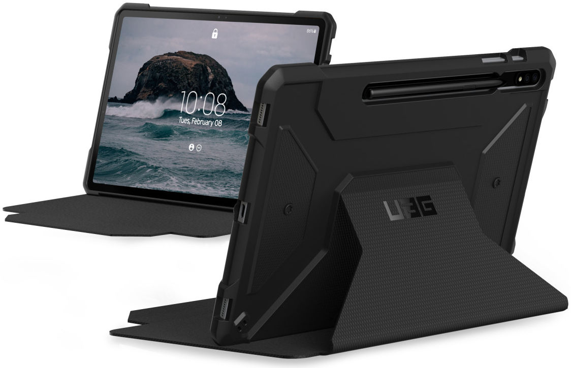 Urban Armor Gear Metropolis Samsung Galaxy Tab S8 Hoes Zwart afbeelding 1