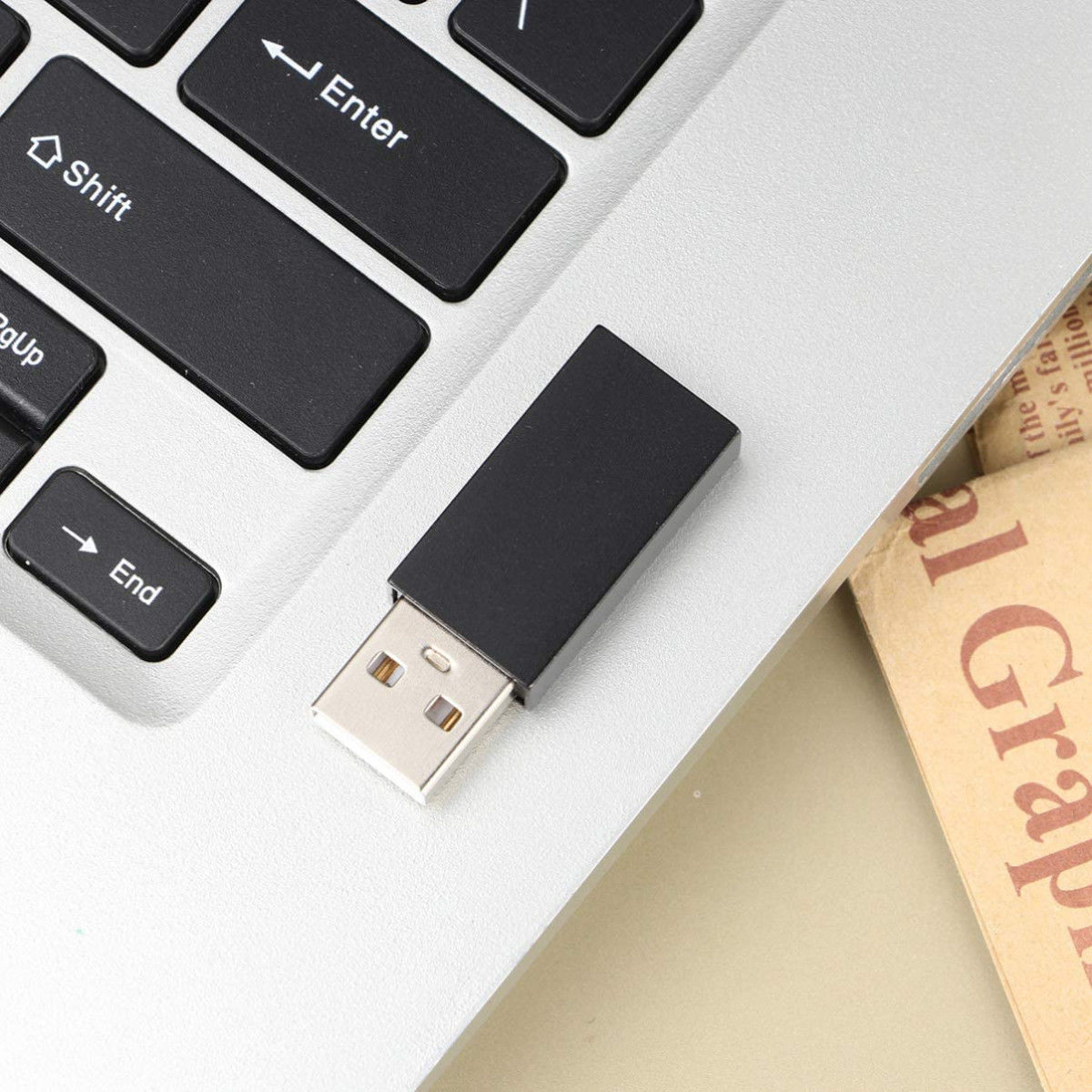 Universele Datablocker USB naar USB Gegevensblokker Zwart afbeelding 9