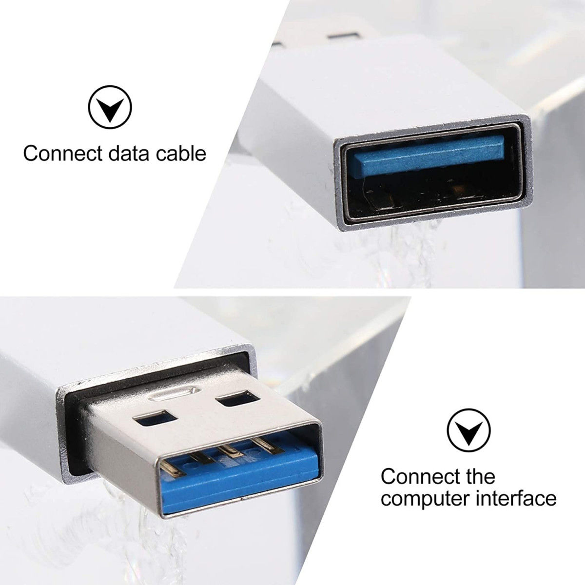 Universele Datablocker USB naar USB Gegevensblokker Wit afbeelding 5