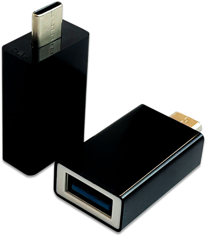 Universele USB-C naar USB-A Adapter Zwart afbeelding 1