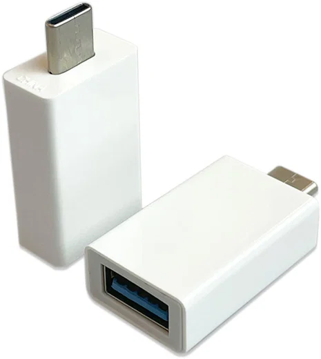 Universele USB-C naar USB-A Adapter Wit afbeelding 1