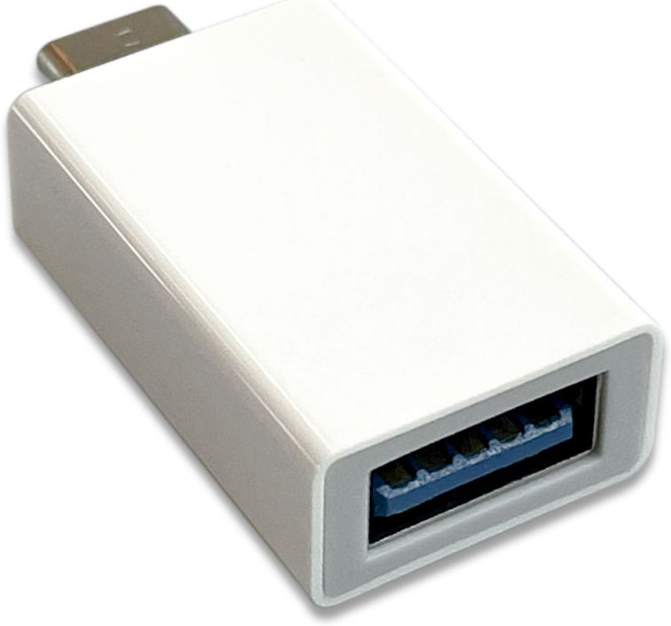 Universele USB-C naar USB-A Adapter Wit afbeelding 2