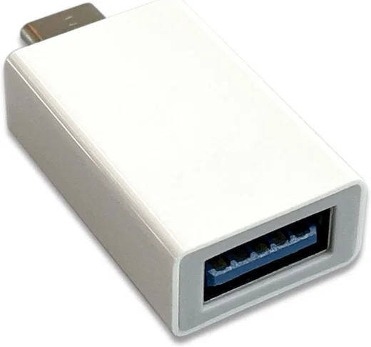 Universele USB-C naar USB-A Adapter Wit afbeelding 2