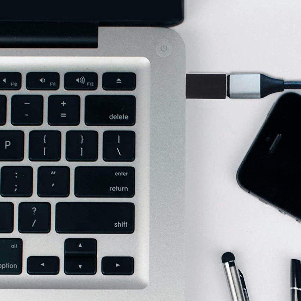 Universele USB-C naar USB-A Adapter Wit afbeelding 3