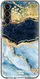 HappyCase Samsung Galaxy S22 Hoesje Flexibel TPU Blauw Marmer Print afbeelding 1
