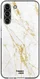 HappyCase Samsung Galaxy S22 Hoesje Flexibel TPU Wit Marmer Print afbeelding 1