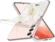 HappyCase Samsung Galaxy S22 Hoesje Flexibel TPU Wit Marmer Print afbeelding 4