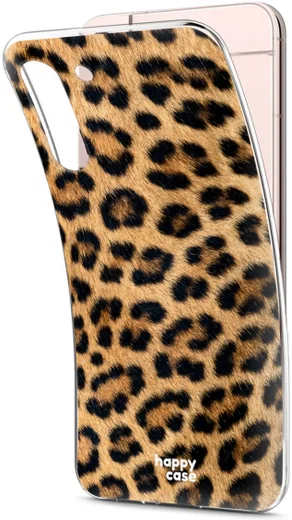 HappyCase Samsung Galaxy S22 Hoesje Flexibel TPU Wilde Panter Print afbeelding 2