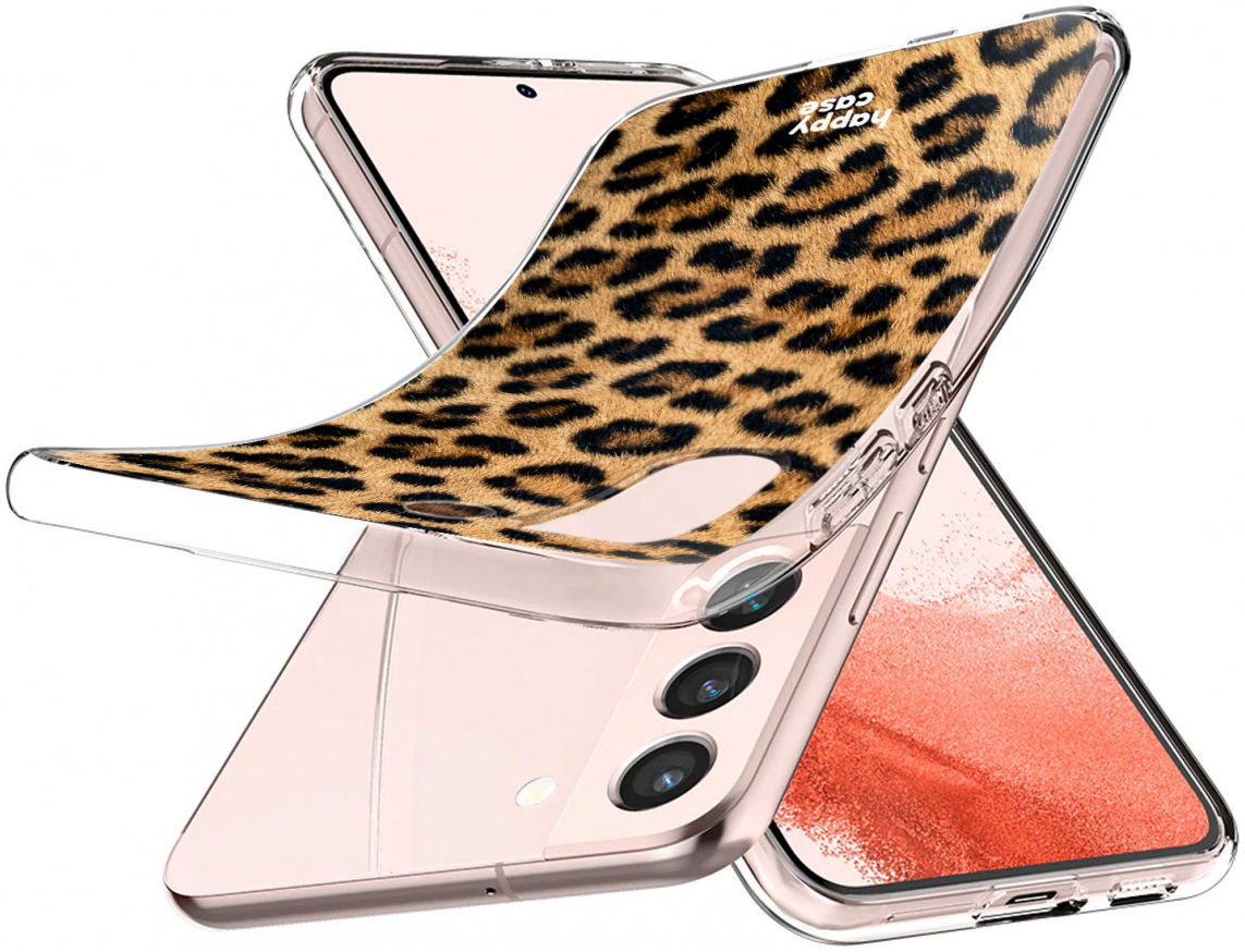 HappyCase Samsung Galaxy S22 Hoesje Flexibel TPU Wilde Panter Print afbeelding 5