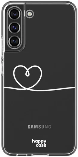 HappyCase Samsung Galaxy S22 Hoesje Flexibel TPU Hartje Print afbeelding 1