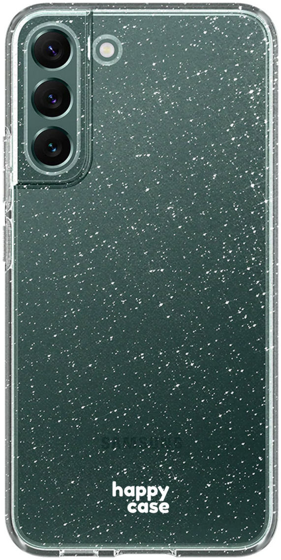 HappyCase Samsung Galaxy S22 Hoesje Flexibel TPU Glitter Print afbeelding 1