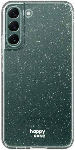 HappyCase Samsung Galaxy S22 Hoesje Flexibel TPU Glitter Print afbeelding 1