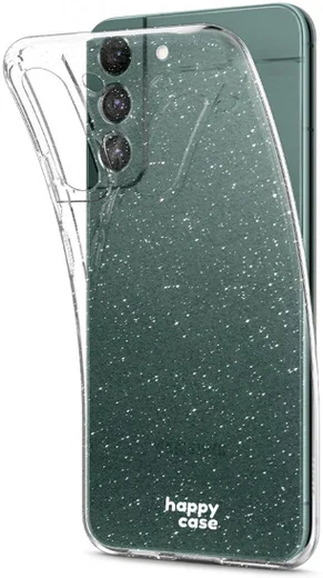 HappyCase Samsung Galaxy S22 Hoesje Flexibel TPU Glitter Print afbeelding 2