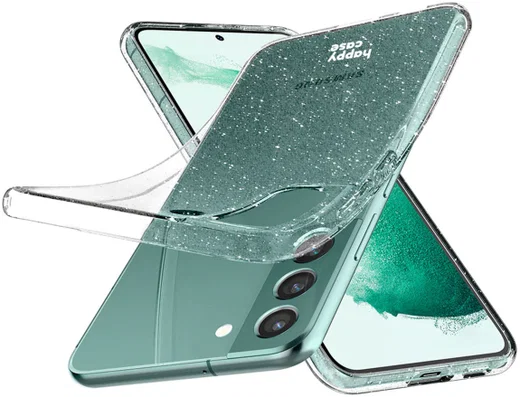 HappyCase Samsung Galaxy S22 Hoesje Flexibel TPU Glitter Print afbeelding 4