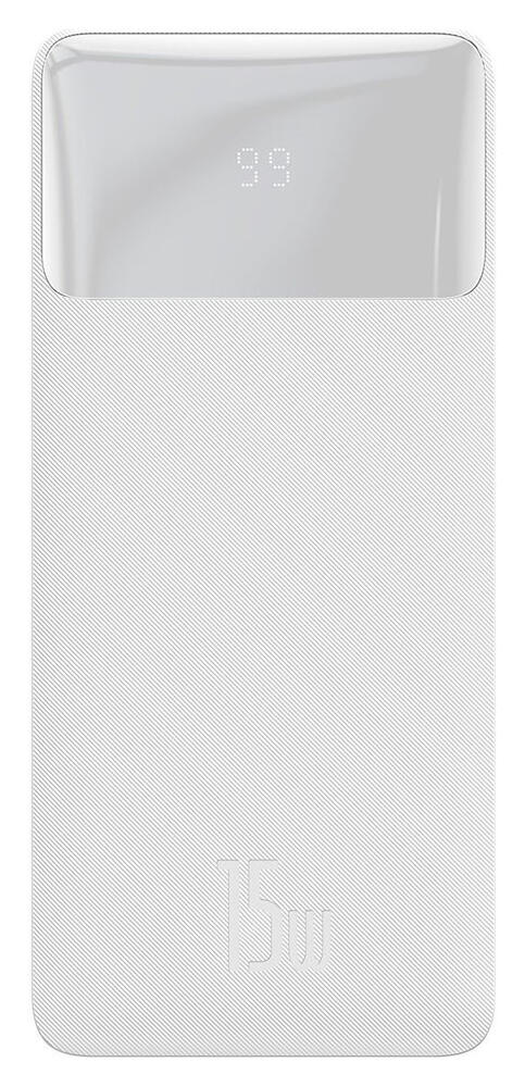 Baseus Bipow 10.000 mAh Powerbank Reisformaat Met Display Wit 15W afbeelding 11