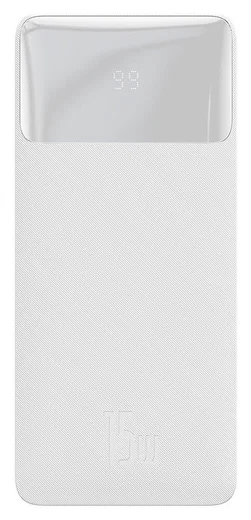 Baseus Bipow 10.000 mAh Powerbank Reisformaat Met Display Wit 15W afbeelding 11
