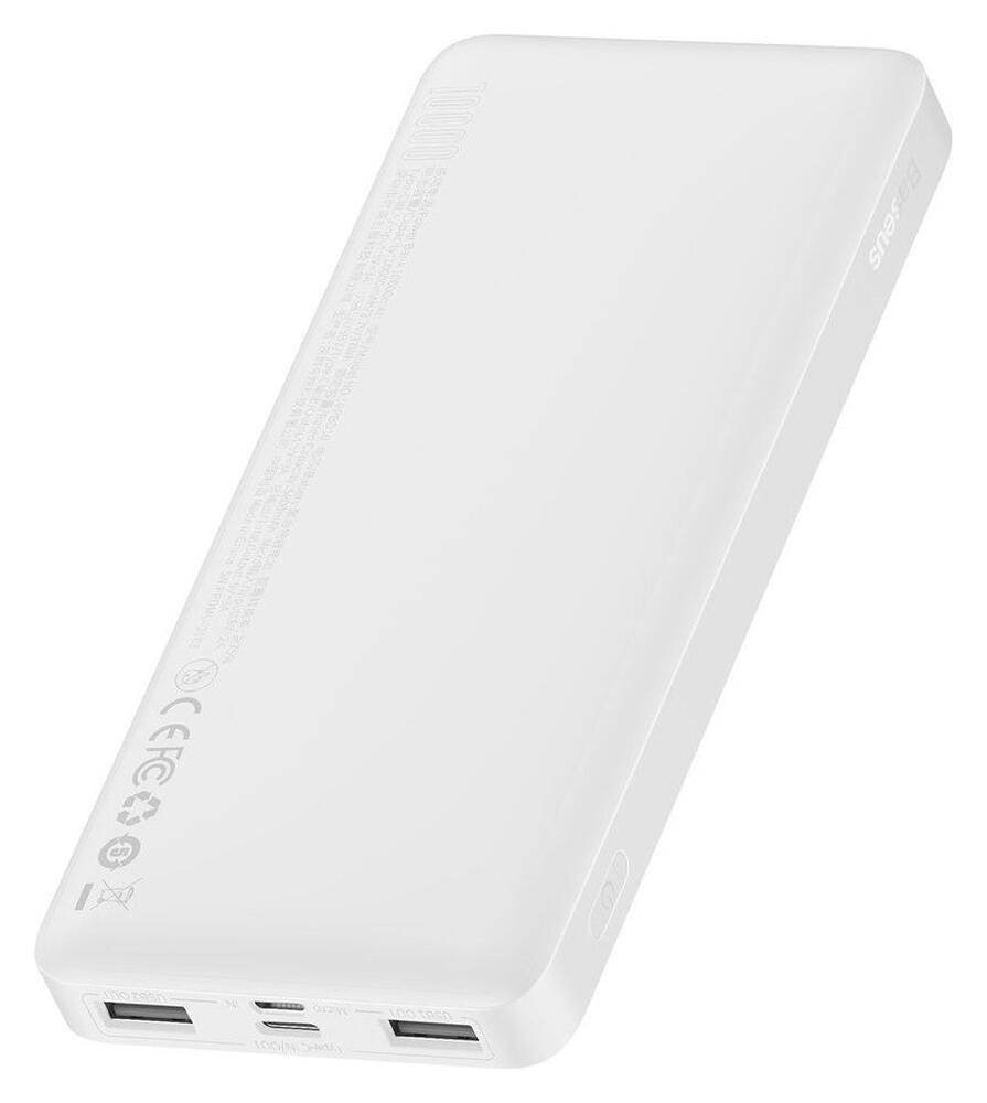 Baseus Bipow 10.000 mAh Powerbank Reisformaat Met Display Wit 15W afbeelding 13