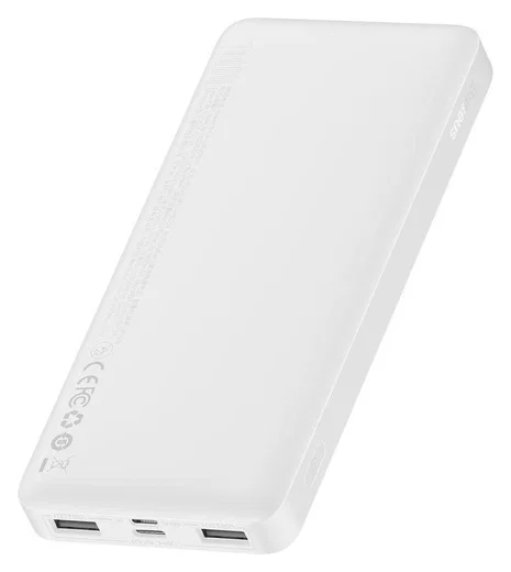 Baseus Bipow 10.000 mAh Powerbank Reisformaat Met Display Wit 15W afbeelding 13