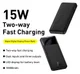 Baseus Bipow 10.000 mAh Powerbank Reisformaat Met Display Wit 15W afbeelding 7
