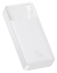 Baseus Bipow 20.000 mAh USB-C Powerbank Reisformaat Met Display Wit afbeelding